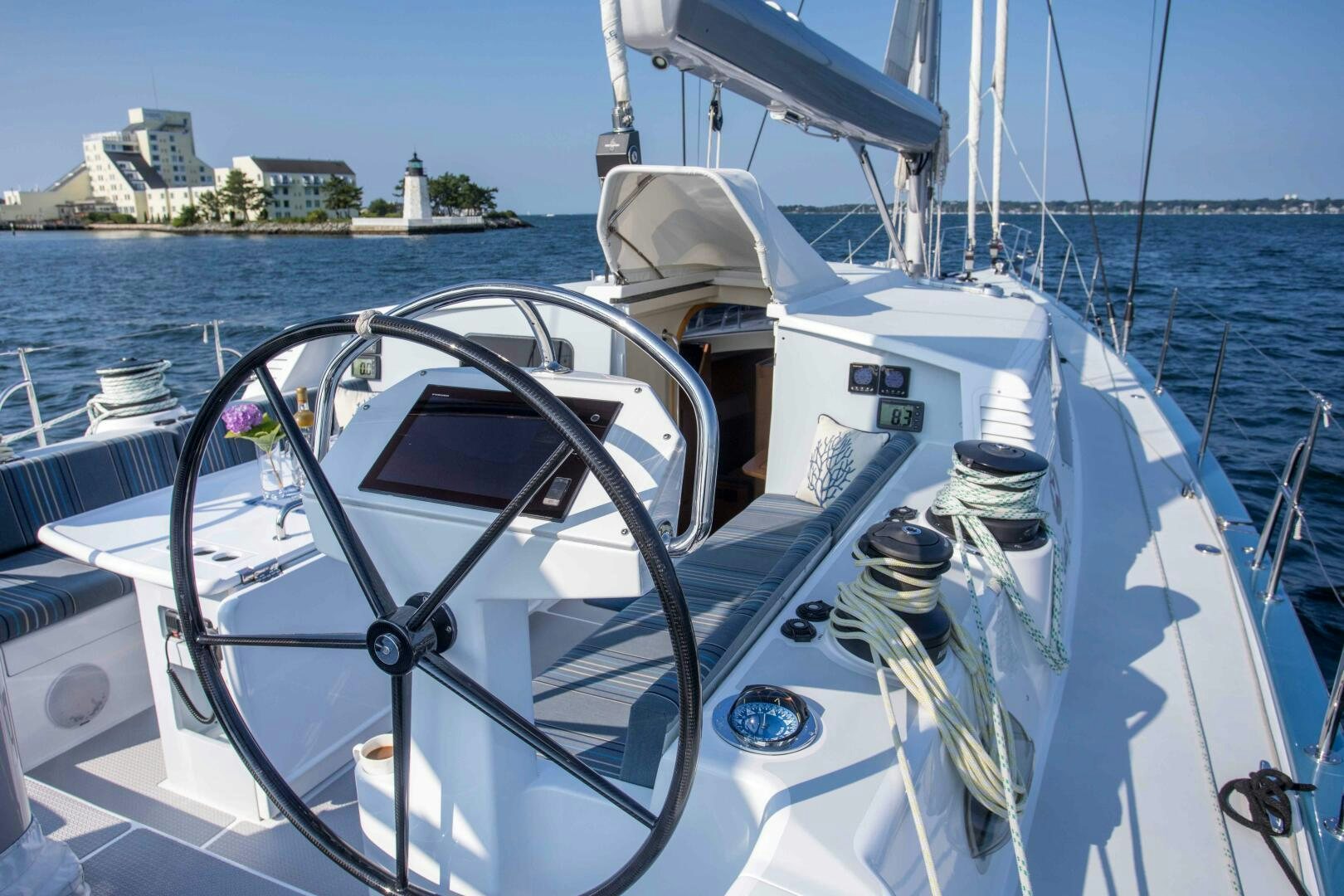 a boat on the water aboard LADY K Yacht for Sale