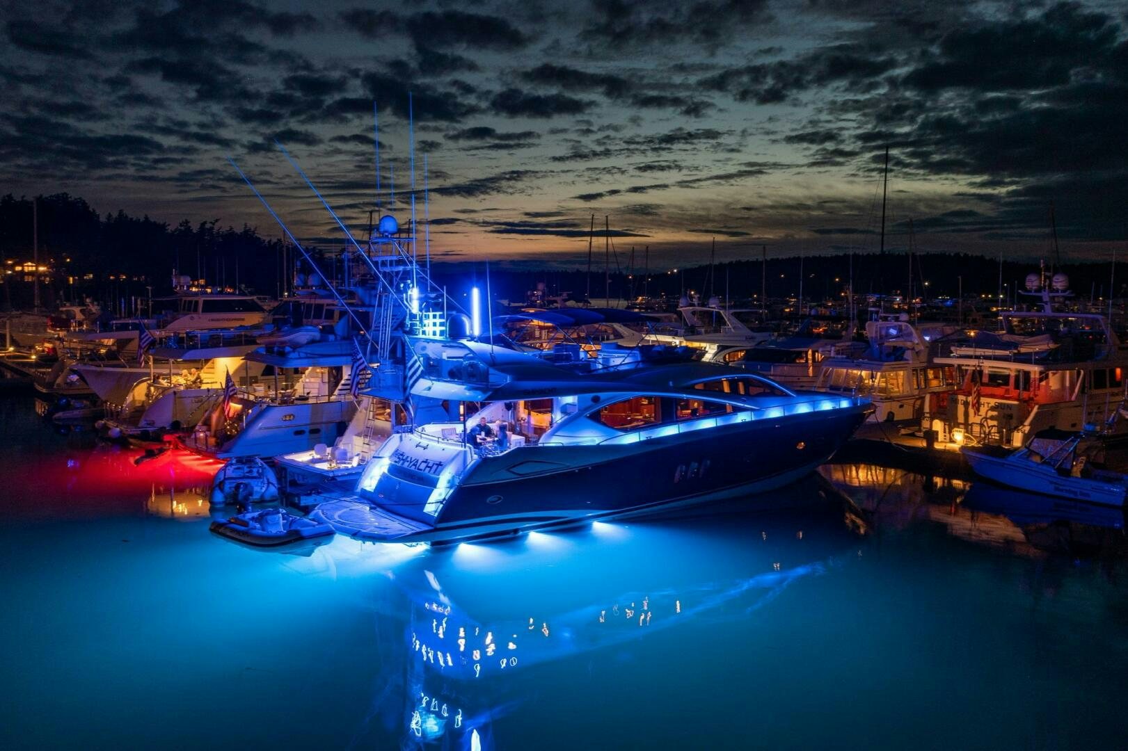 a boat in the water aboard THE SHI Yacht for Sale
