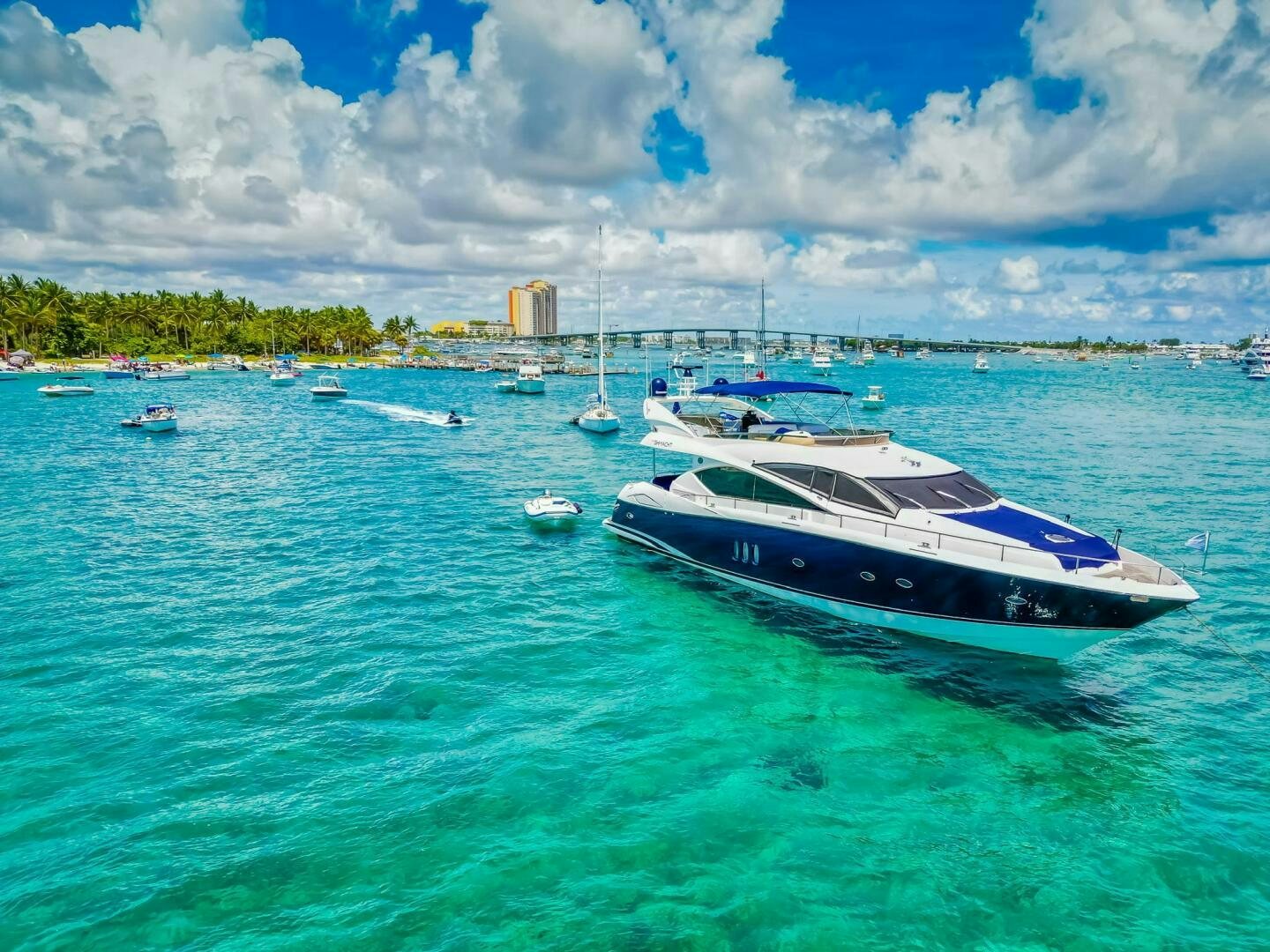 a boat on the water aboard THE SHI Yacht for Sale