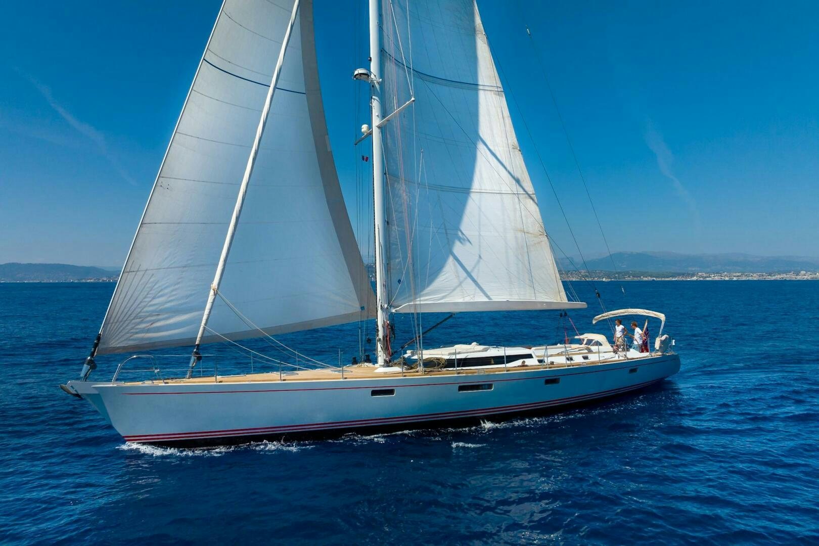 a sailboat on the water aboard HANNO Yacht for Sale