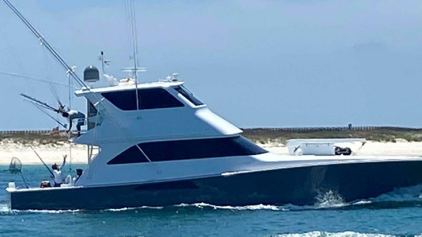 a boat on the water aboard DON'T MATTA Yacht for Sale