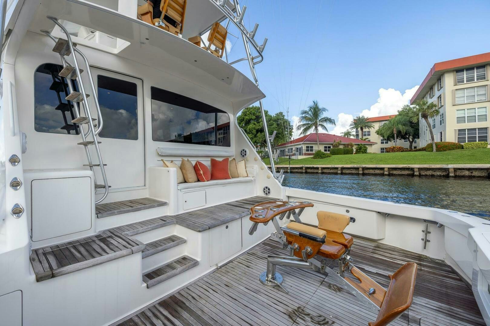 a boat on the water aboard DON'T STOP BELIEVIN Yacht for Sale