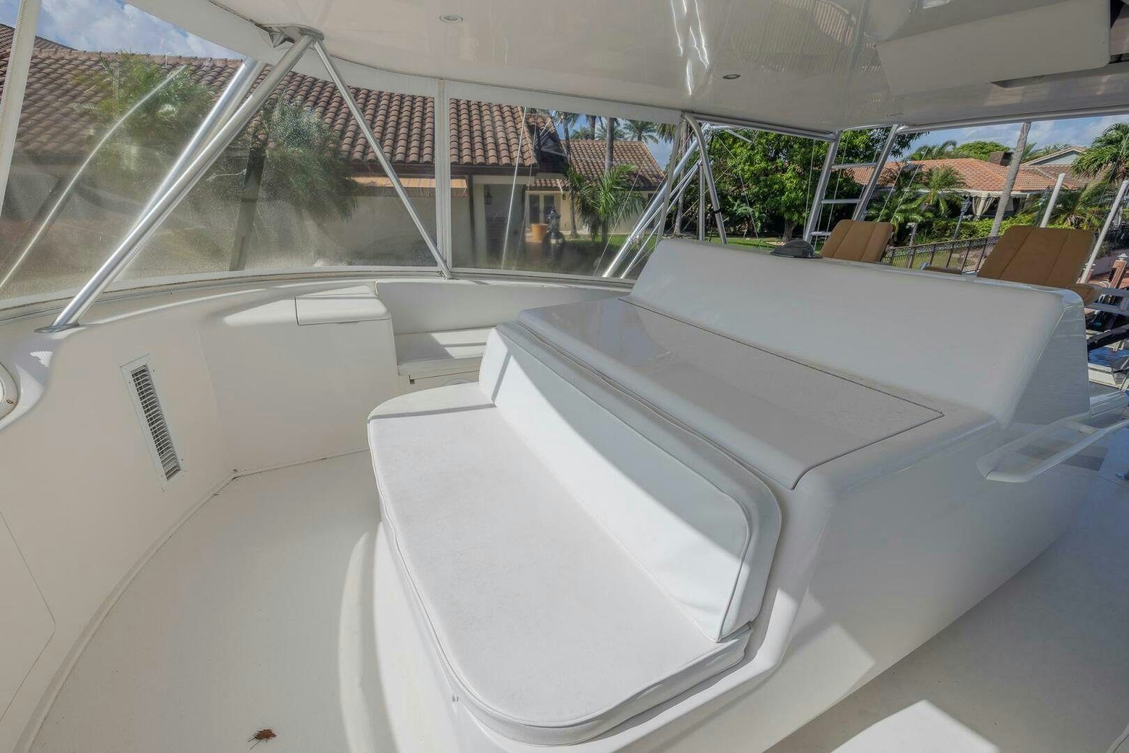 a large white box on a table aboard DON'T STOP BELIEVIN Yacht for Sale