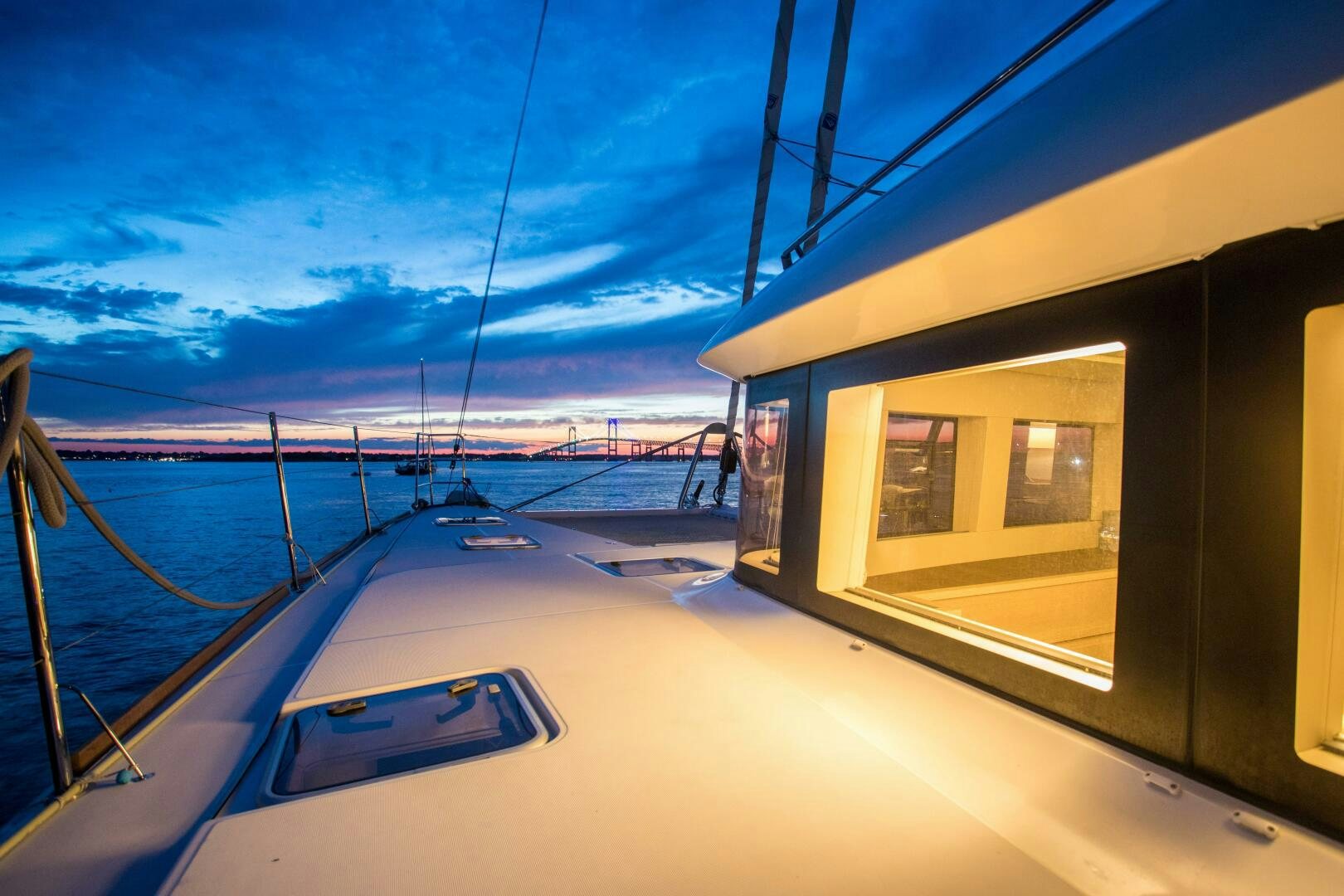 a boat on the water aboard SECOND WAVE Yacht for Sale