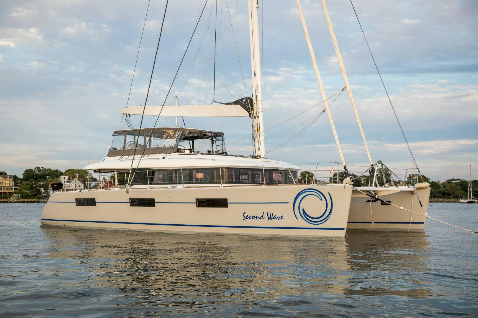 a couple of boats on the water aboard SECOND WAVE Yacht for Sale