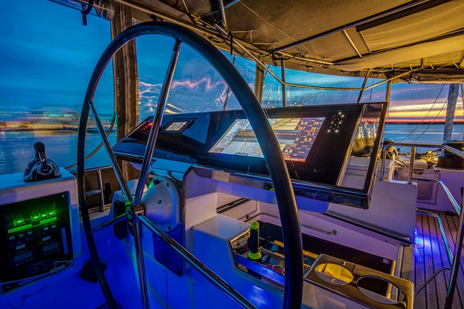 a person riding a bus aboard SECOND WAVE Yacht for Sale