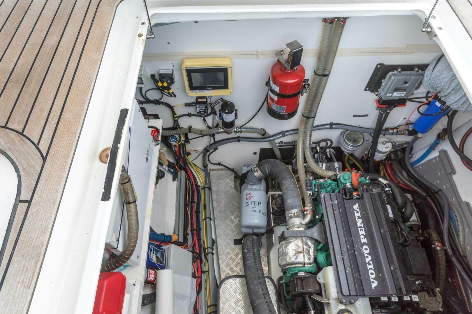 a vehicle with wires and cables aboard SECOND WAVE Yacht for Sale