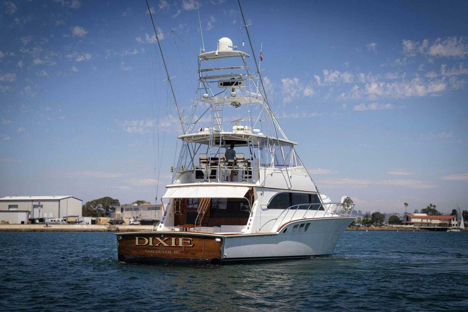 a boat in the water aboard DIXIE Yacht for Sale