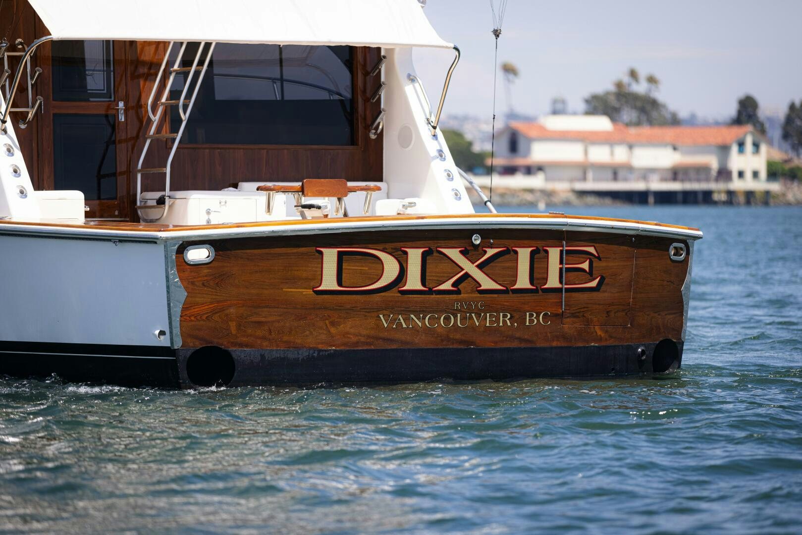 a boat on the water aboard DIXIE Yacht for Sale