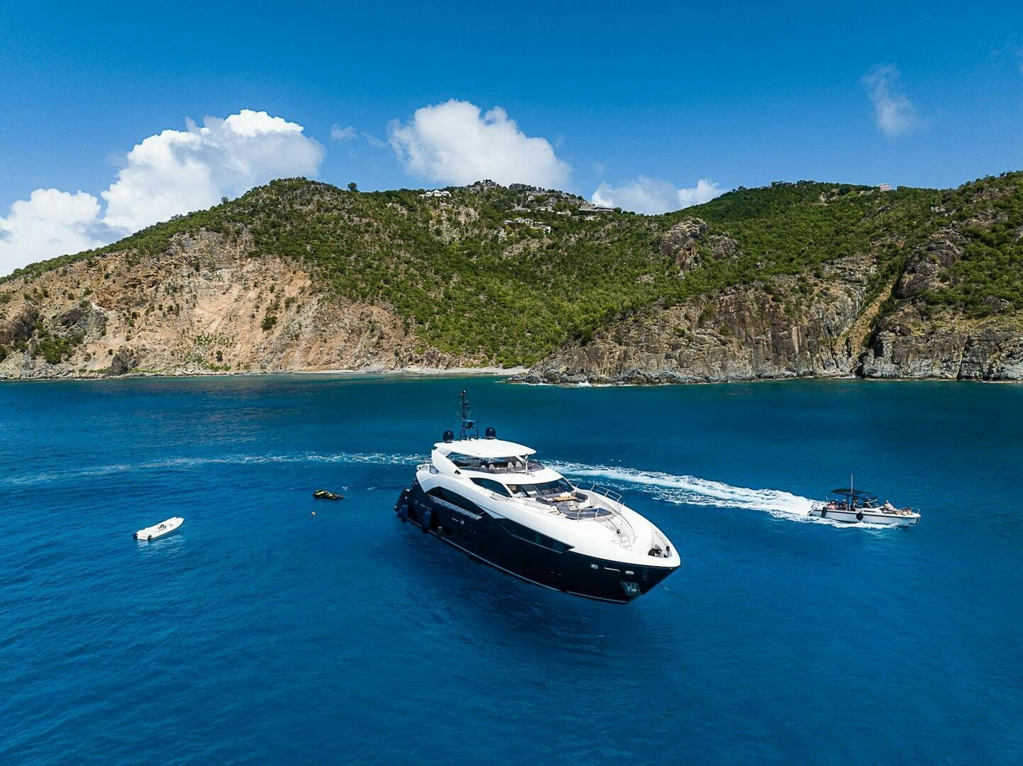 a boat on the water aboard EVEREAST Yacht for Sale