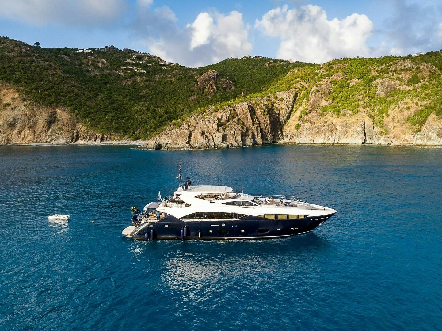 a boat on the water aboard EVEREAST Yacht for Sale