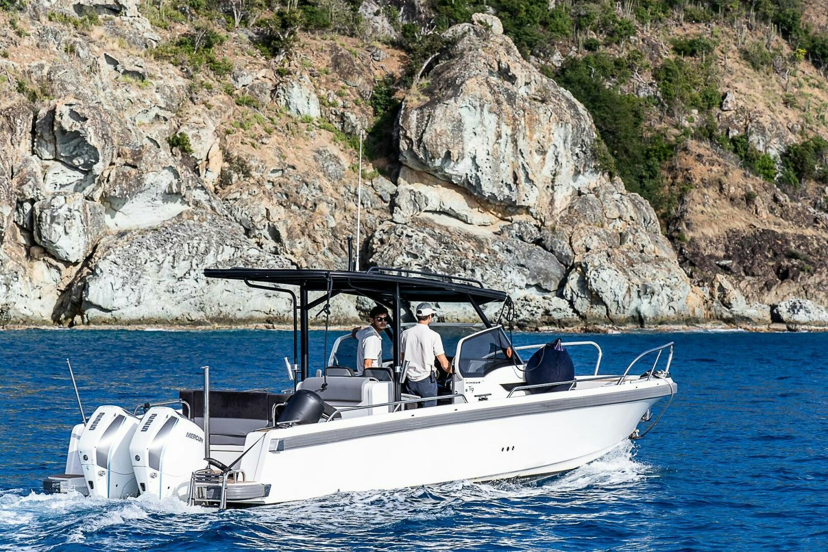 a boat with people on it aboard EVEREAST Yacht for Sale