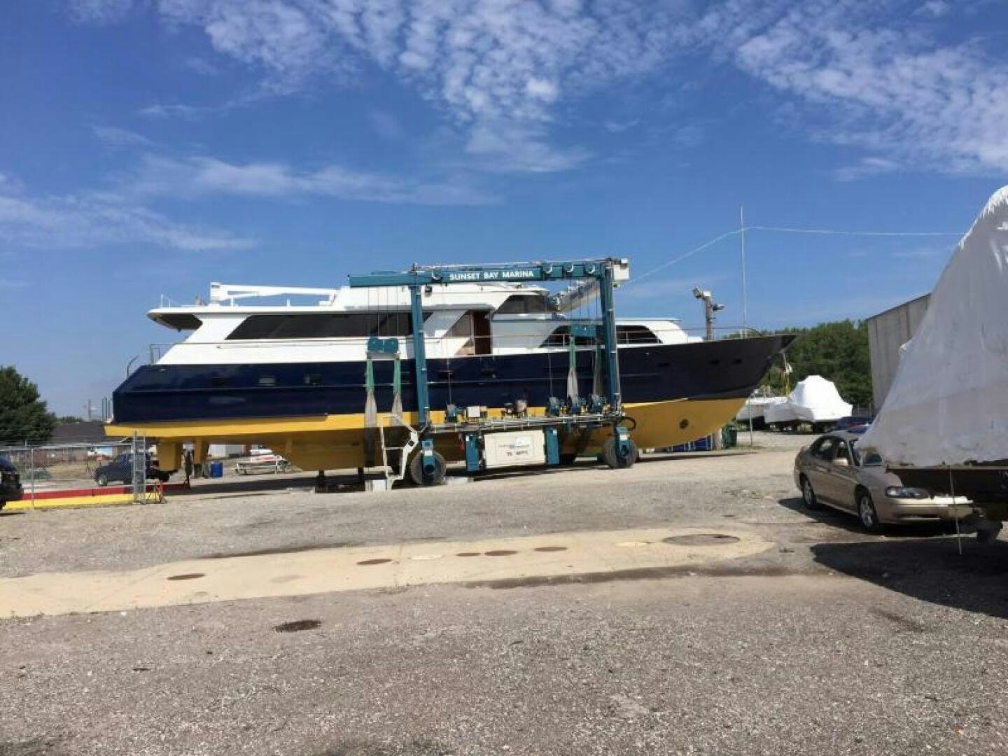 a boat on a trailer aboard SOUTHERN BREEZE Yacht for Sale