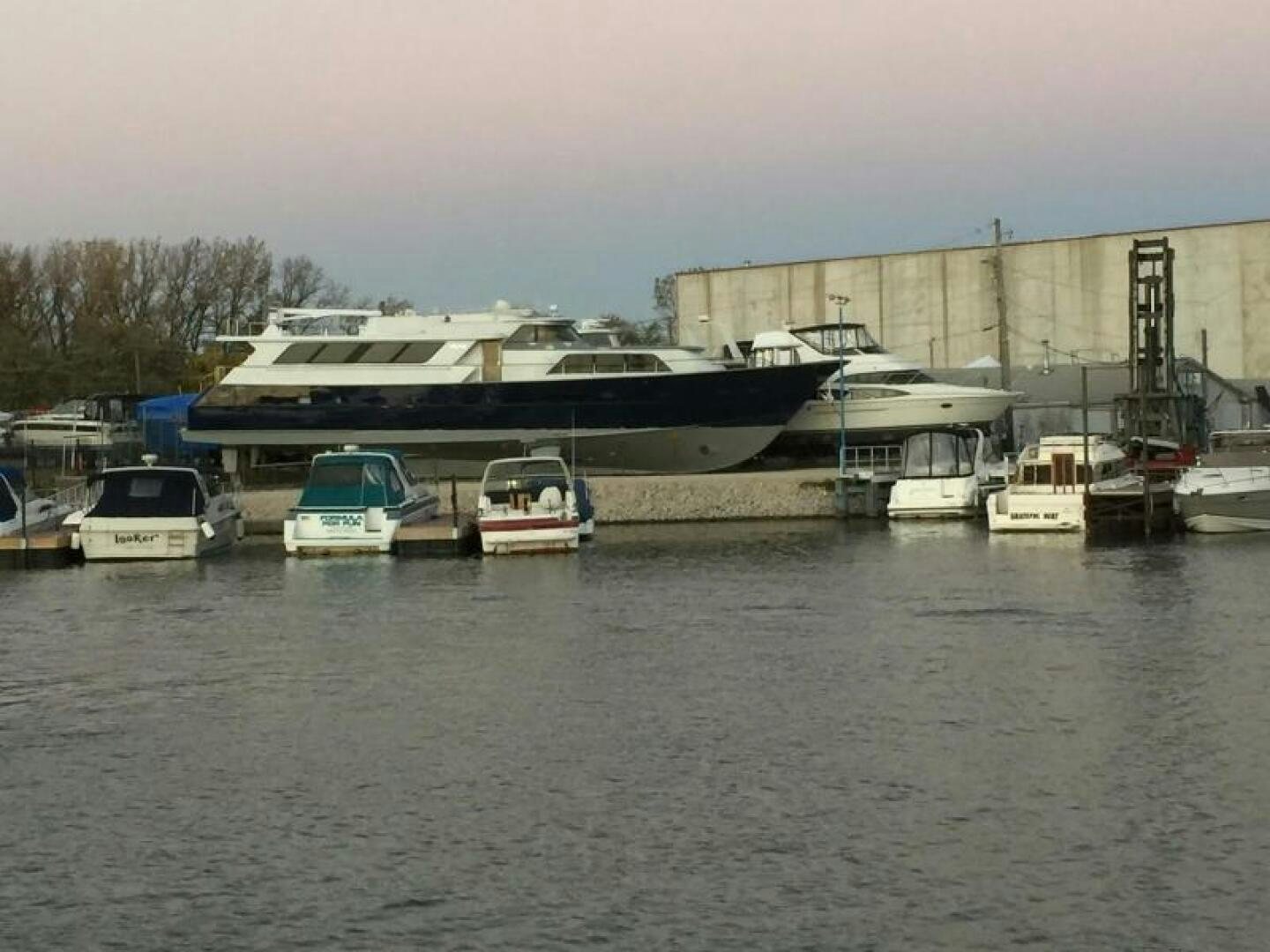 a group of boats are parked in a harbor aboard SOUTHERN BREEZE Yacht for Sale