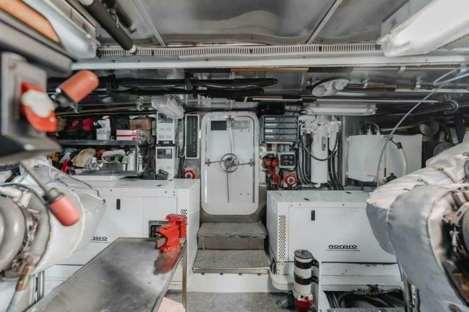 a large white machine aboard FAN TAIL I Yacht for Sale