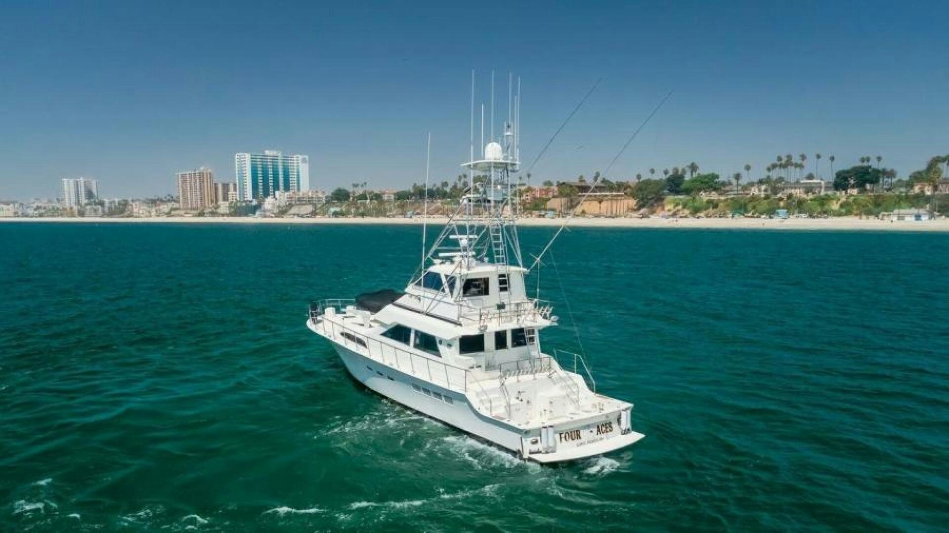 a boat in the water aboard FAN TAIL I Yacht for Sale