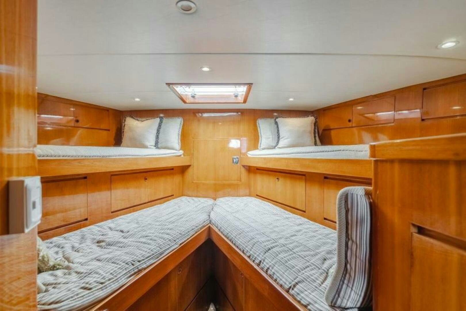 a room with bunk beds aboard FAN TAIL I Yacht for Sale