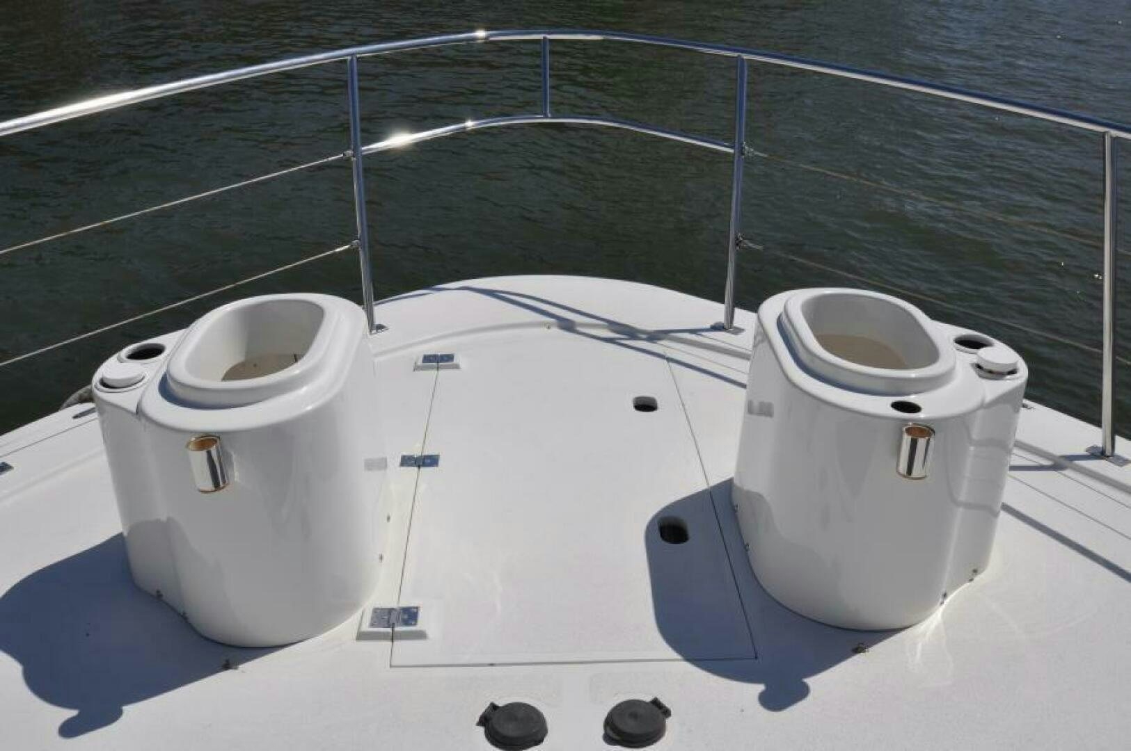 a group of white containers on a white surface aboard FAN TAIL I Yacht for Sale