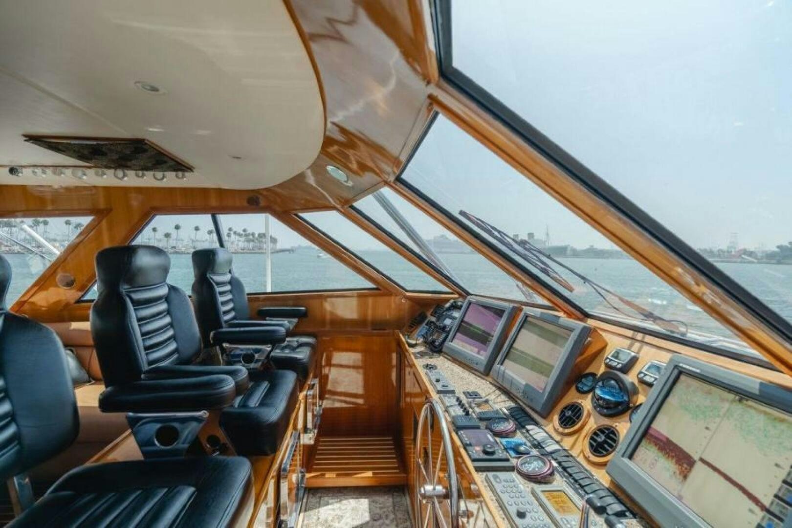 the cockpit of an airplane aboard FAN TAIL I Yacht for Sale