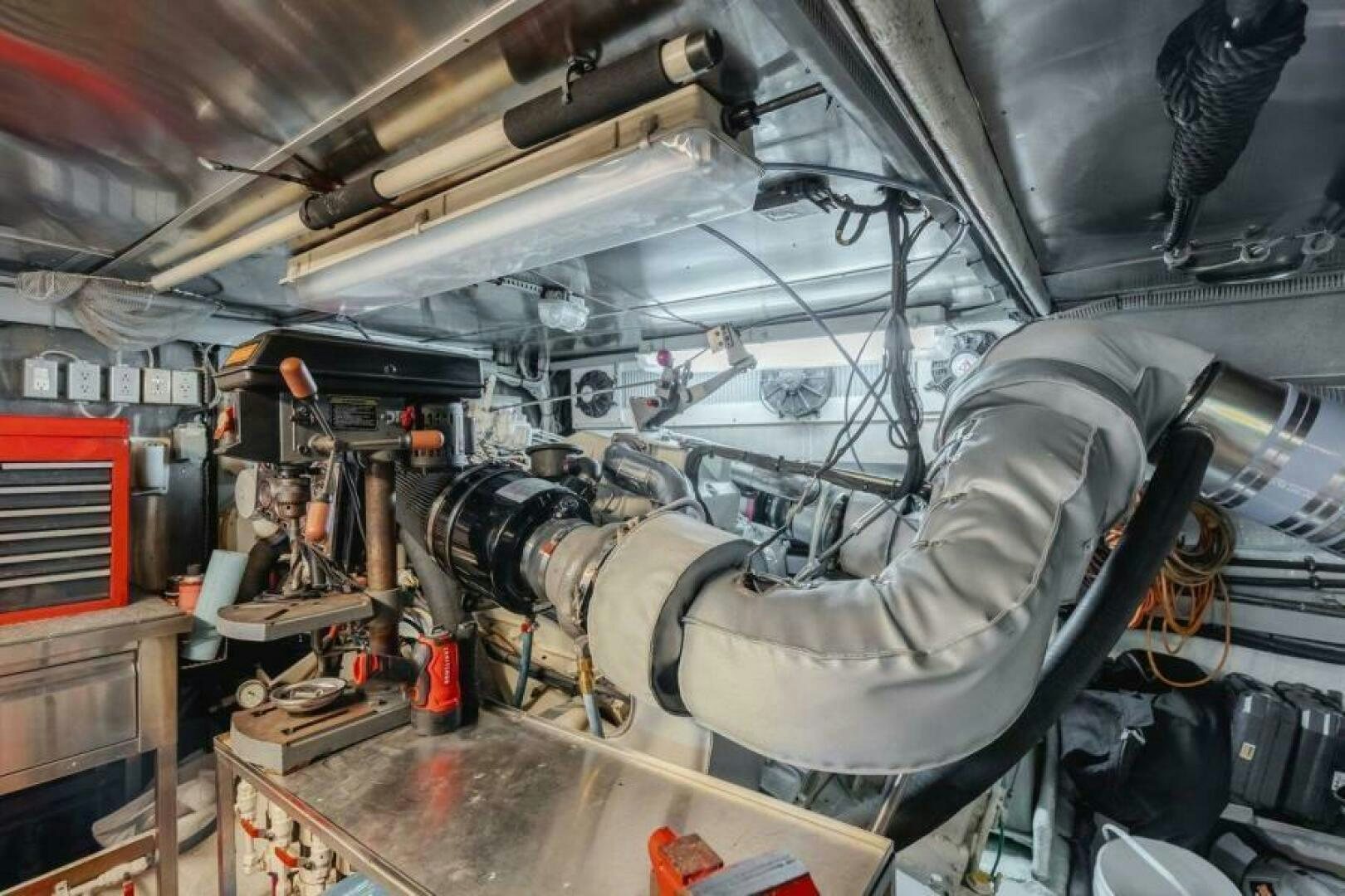 a machine in a factory aboard FAN TAIL I Yacht for Sale