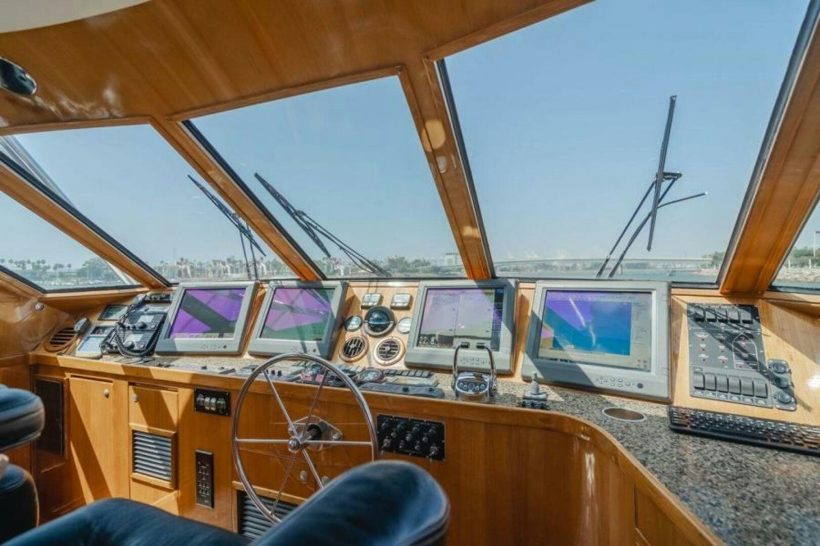 a room with many computers aboard FAN TAIL I Yacht for Sale