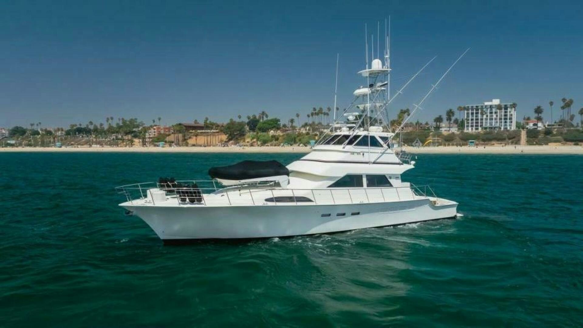a white boat in the water aboard FAN TAIL I Yacht for Sale