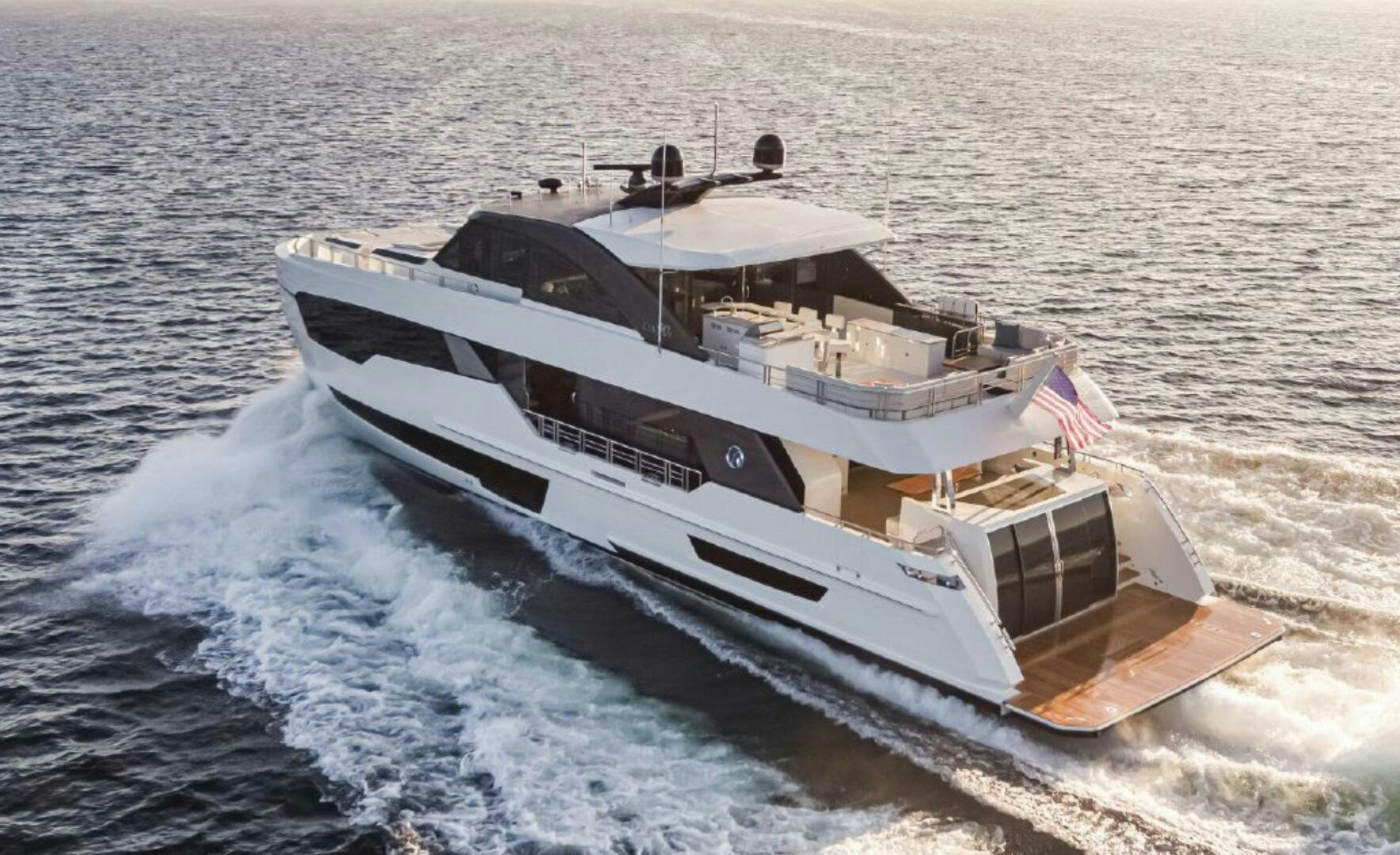 a boat on the water aboard TLC Yacht for Sale