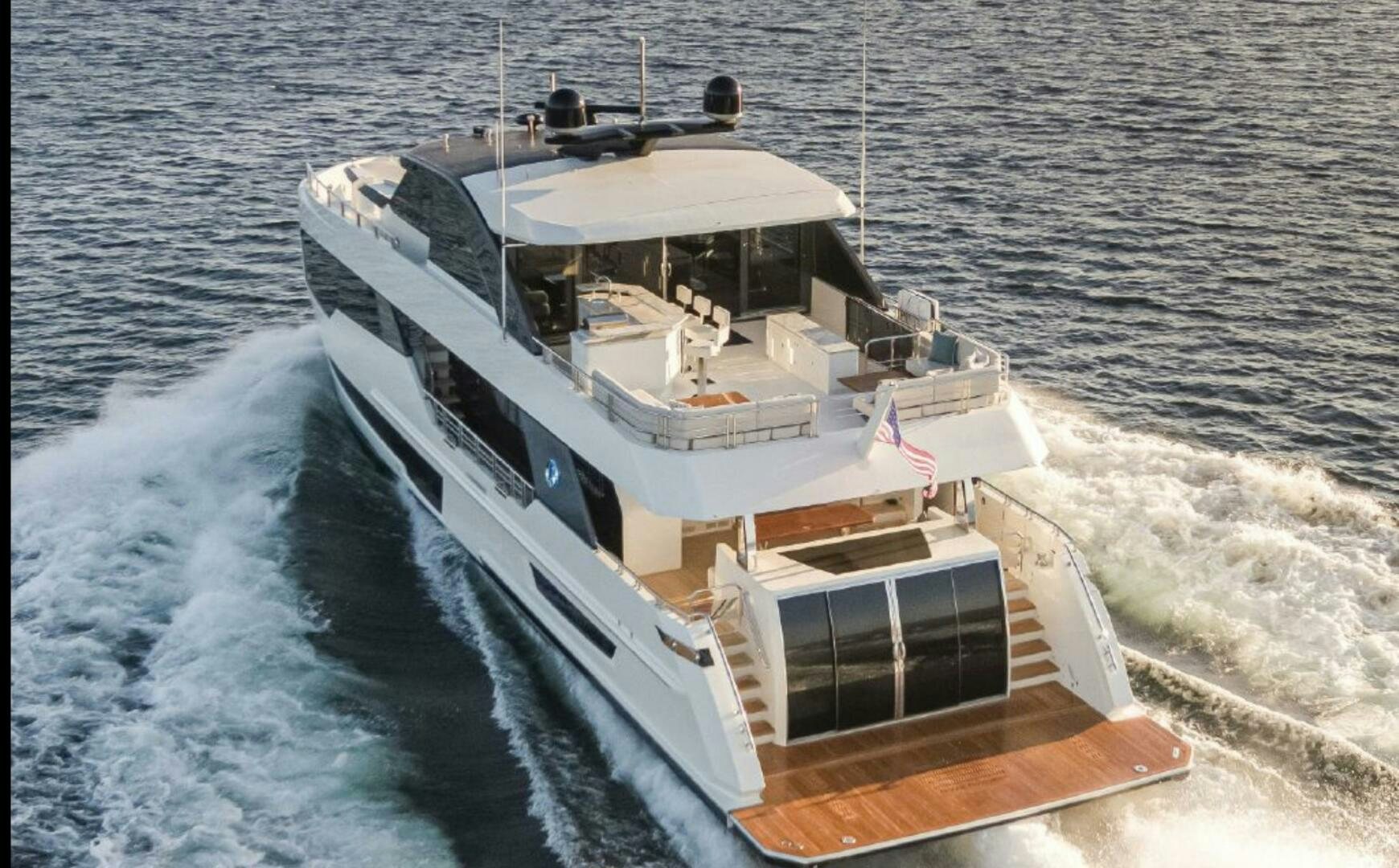 a boat on the water aboard TLC Yacht for Sale