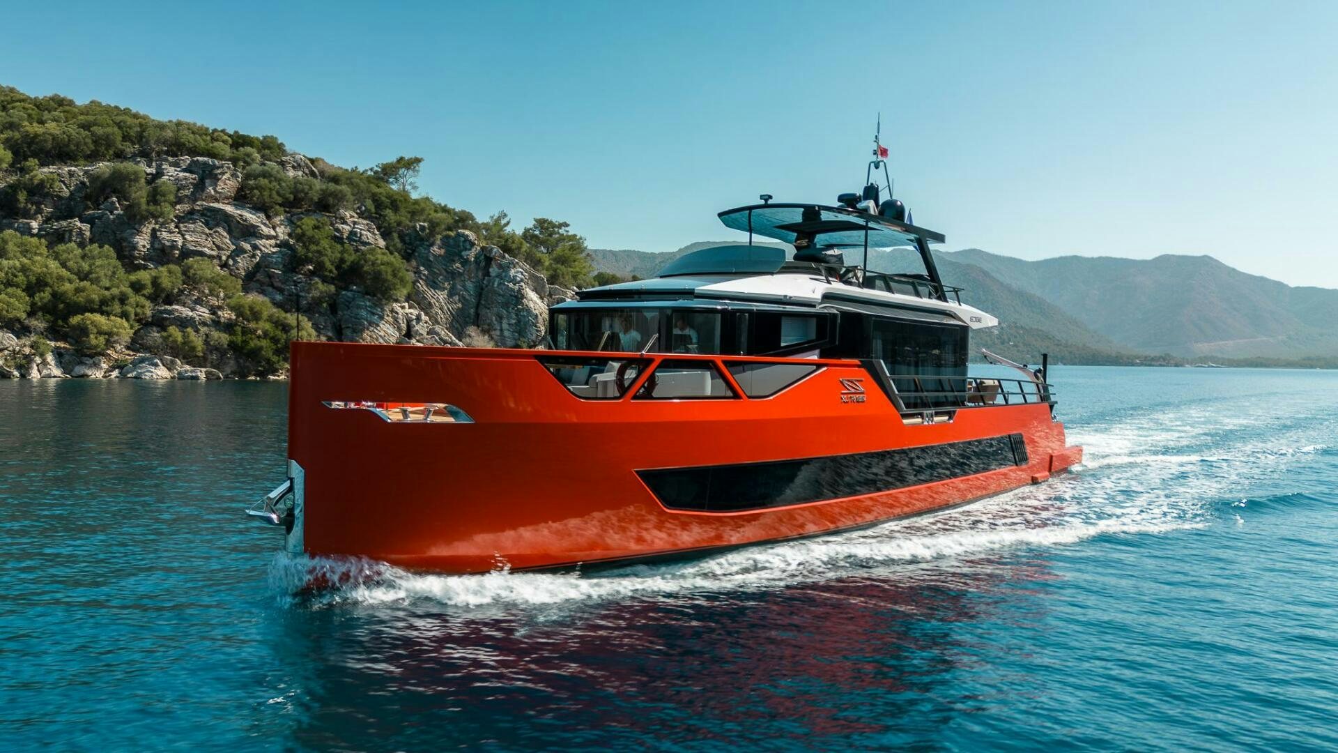 a boat on the water aboard EDGE Yacht for Sale