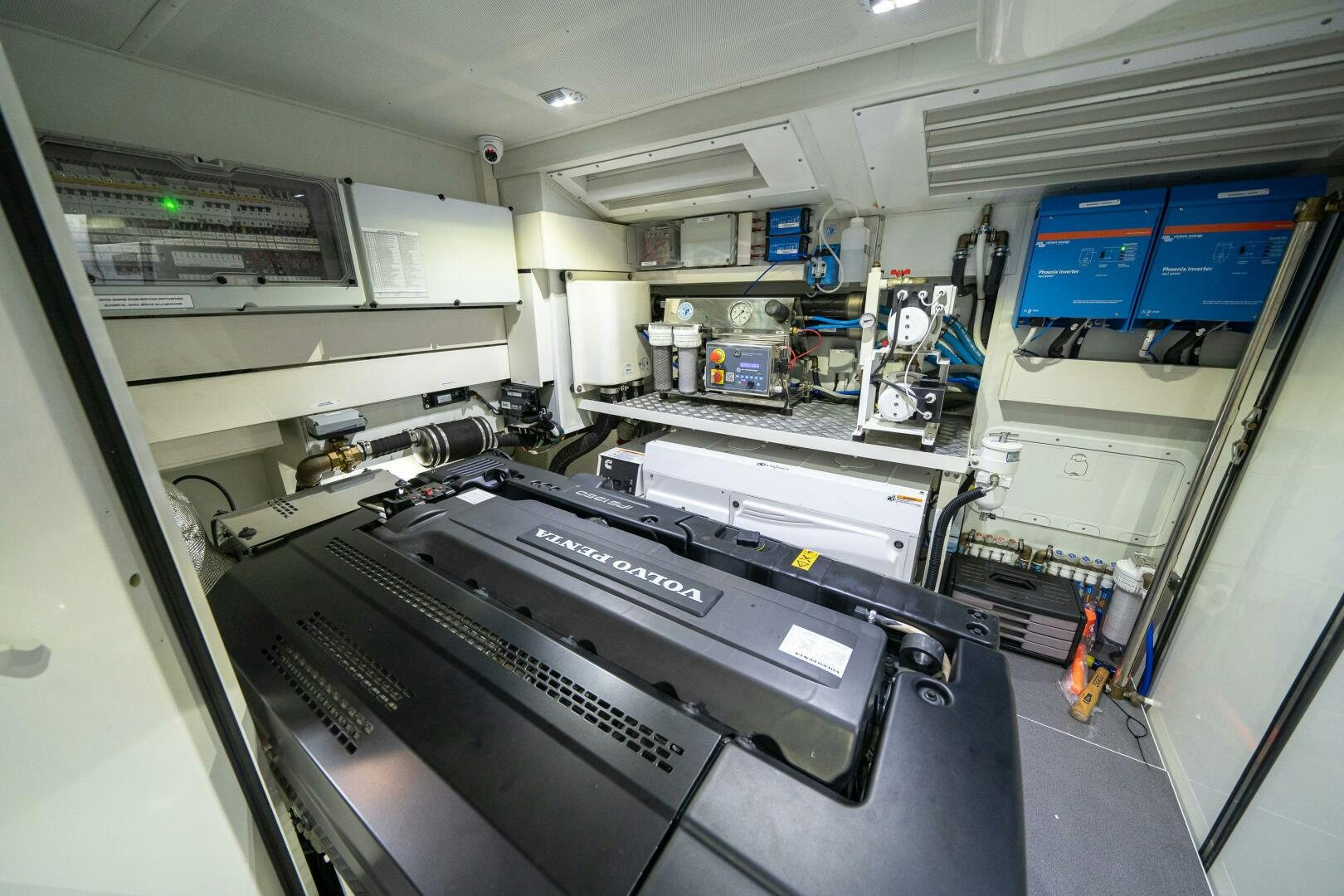 a room with machinery and equipment aboard ALGI Yacht for Sale