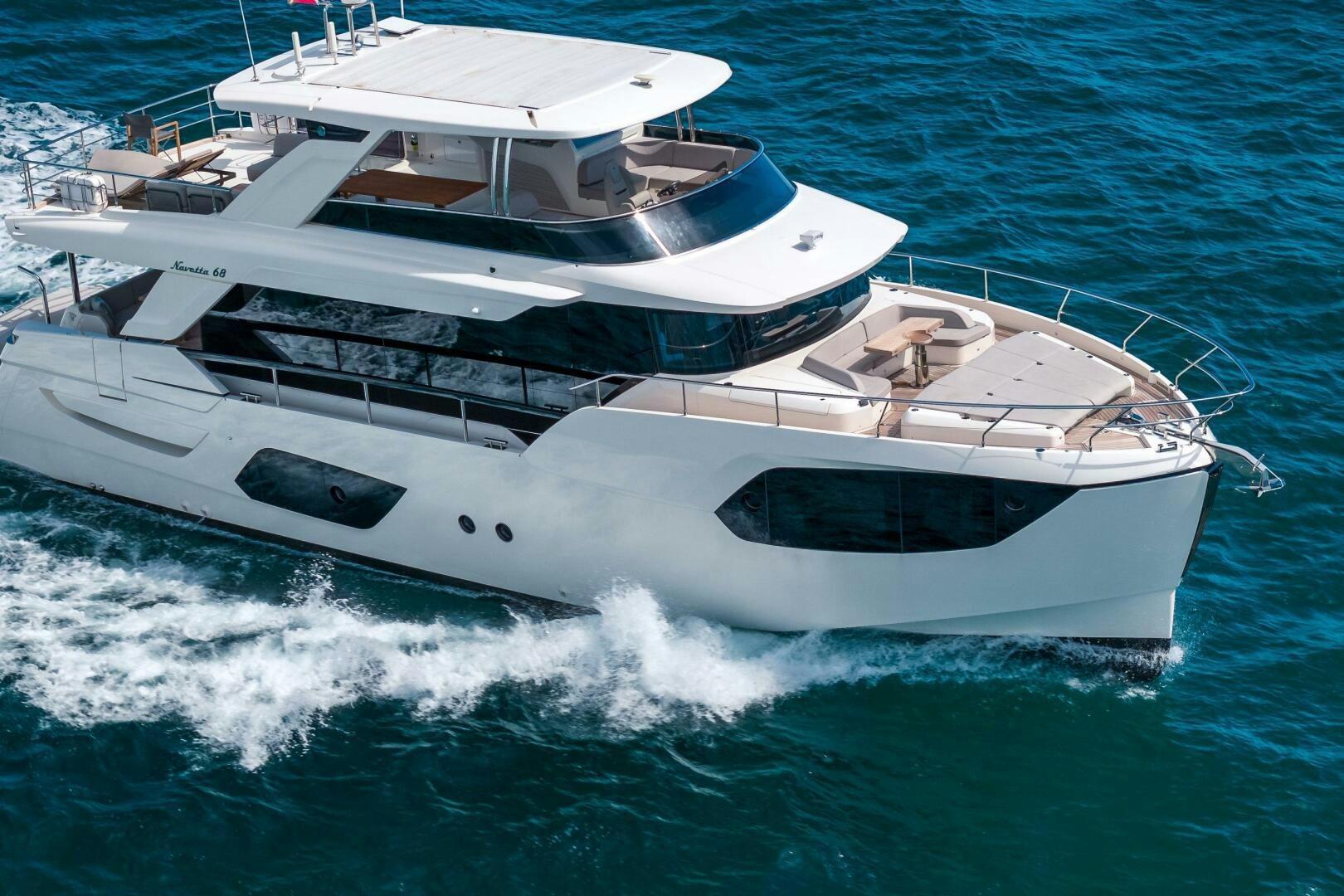 a boat on the water aboard ALGI Yacht for Sale