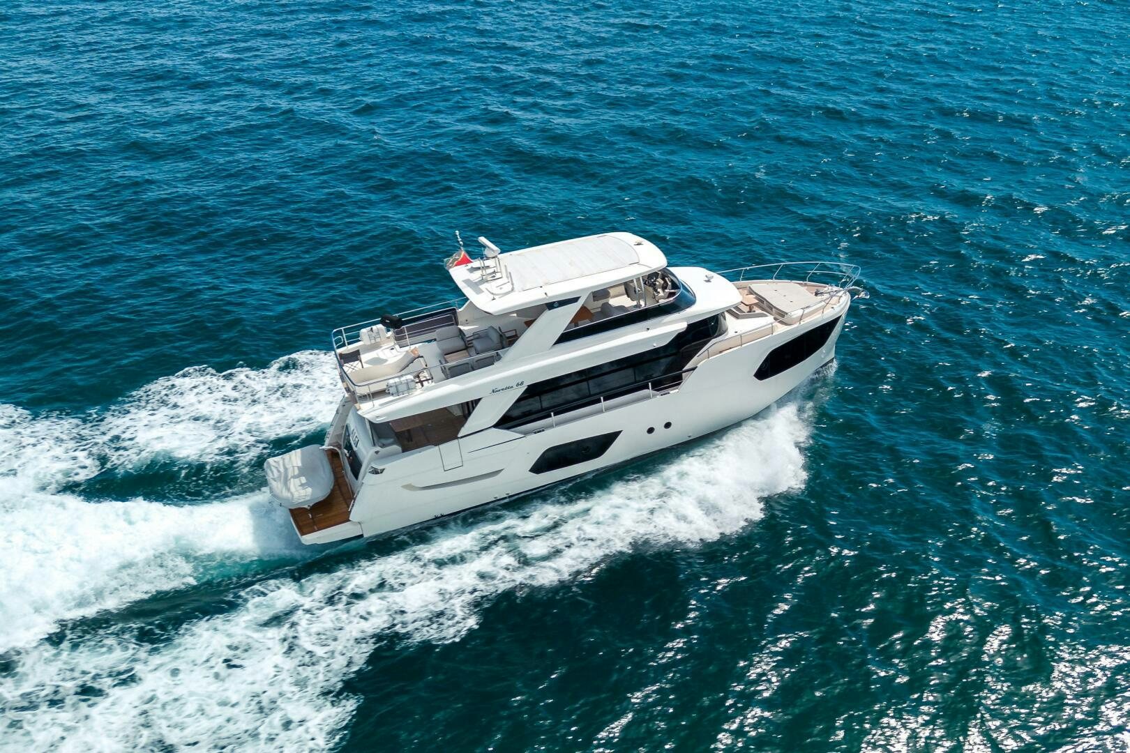 a boat in the water aboard ALGI Yacht for Sale