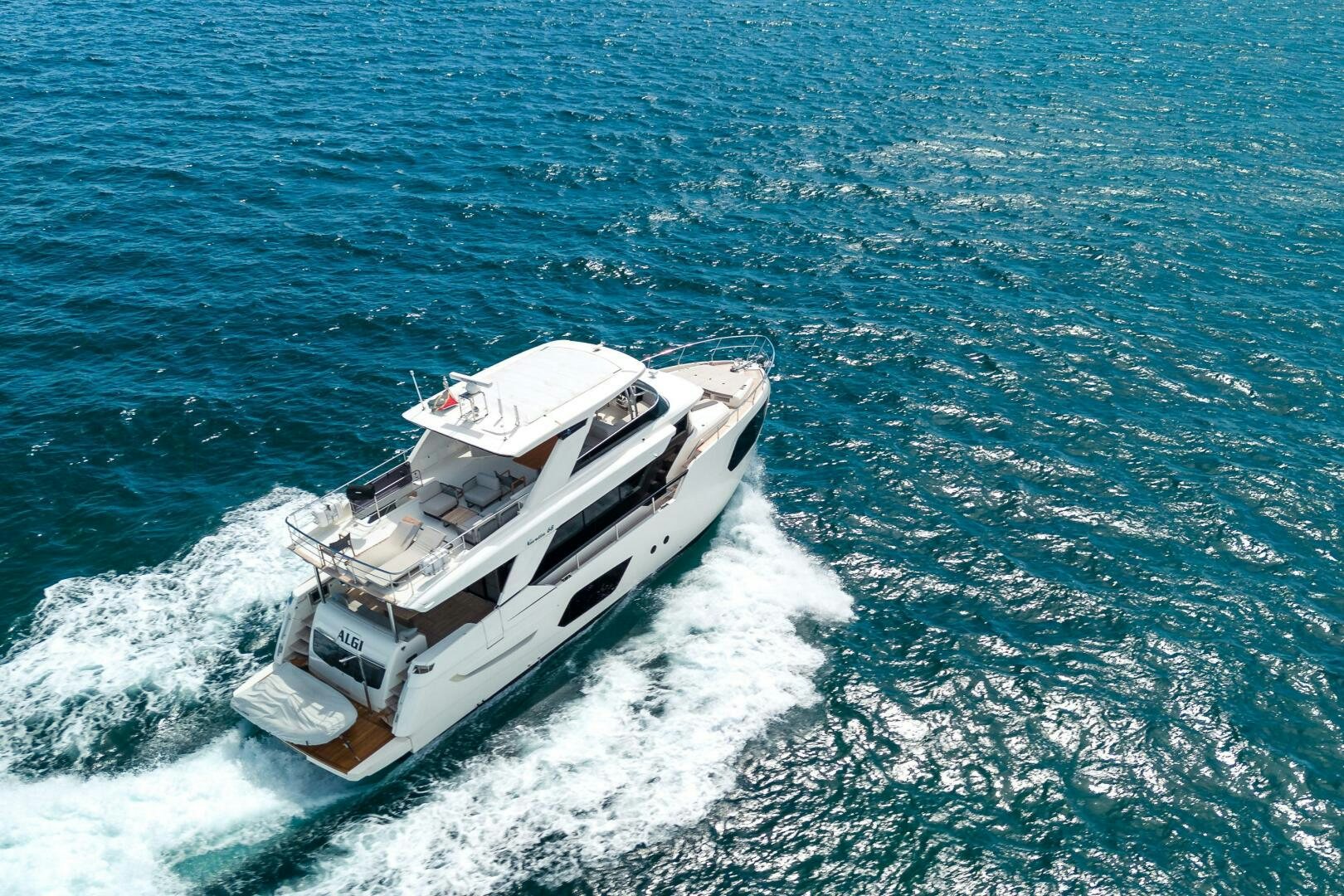 a boat on the water aboard ALGI Yacht for Sale