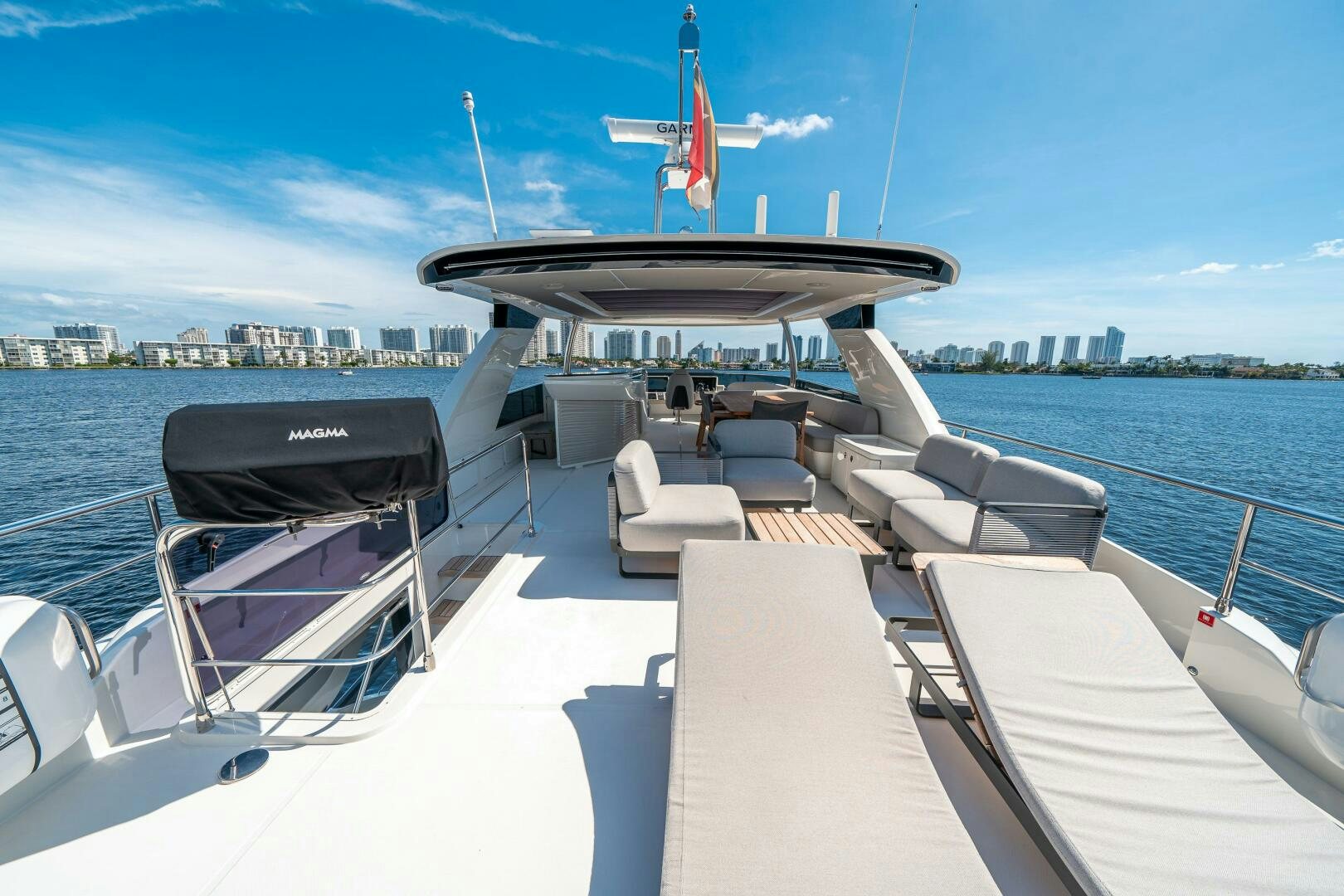 a boat on the water aboard ALGI Yacht for Sale