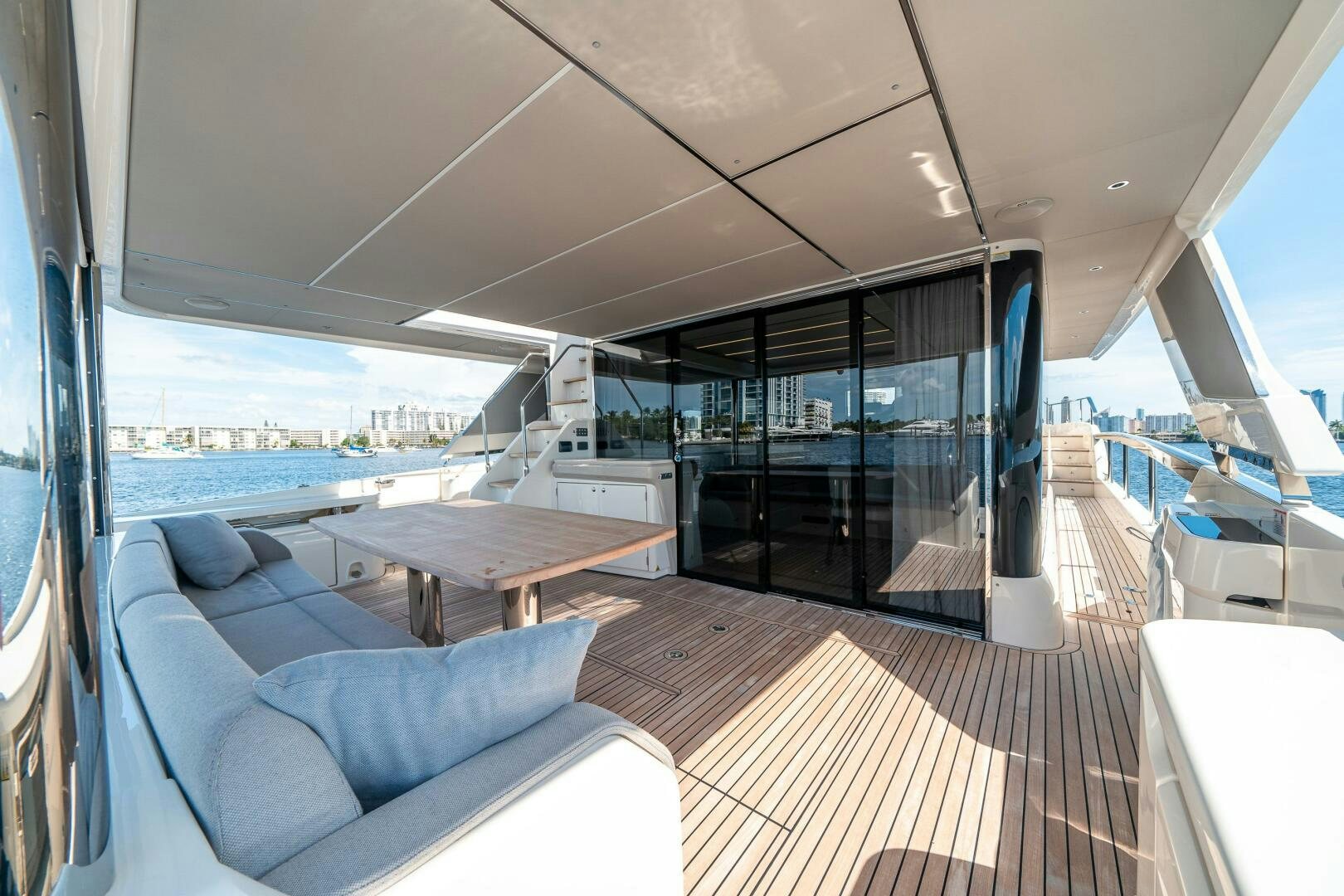 inside of a boat aboard ALGI Yacht for Sale