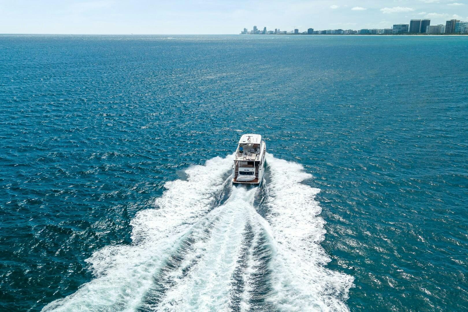 a boat on the water aboard ALGI Yacht for Sale