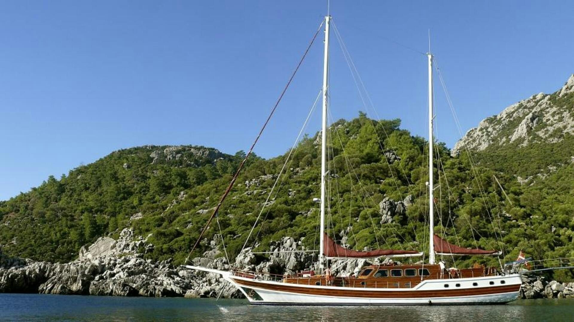 a sailboat on the water aboard CLARISSA Yacht for Sale