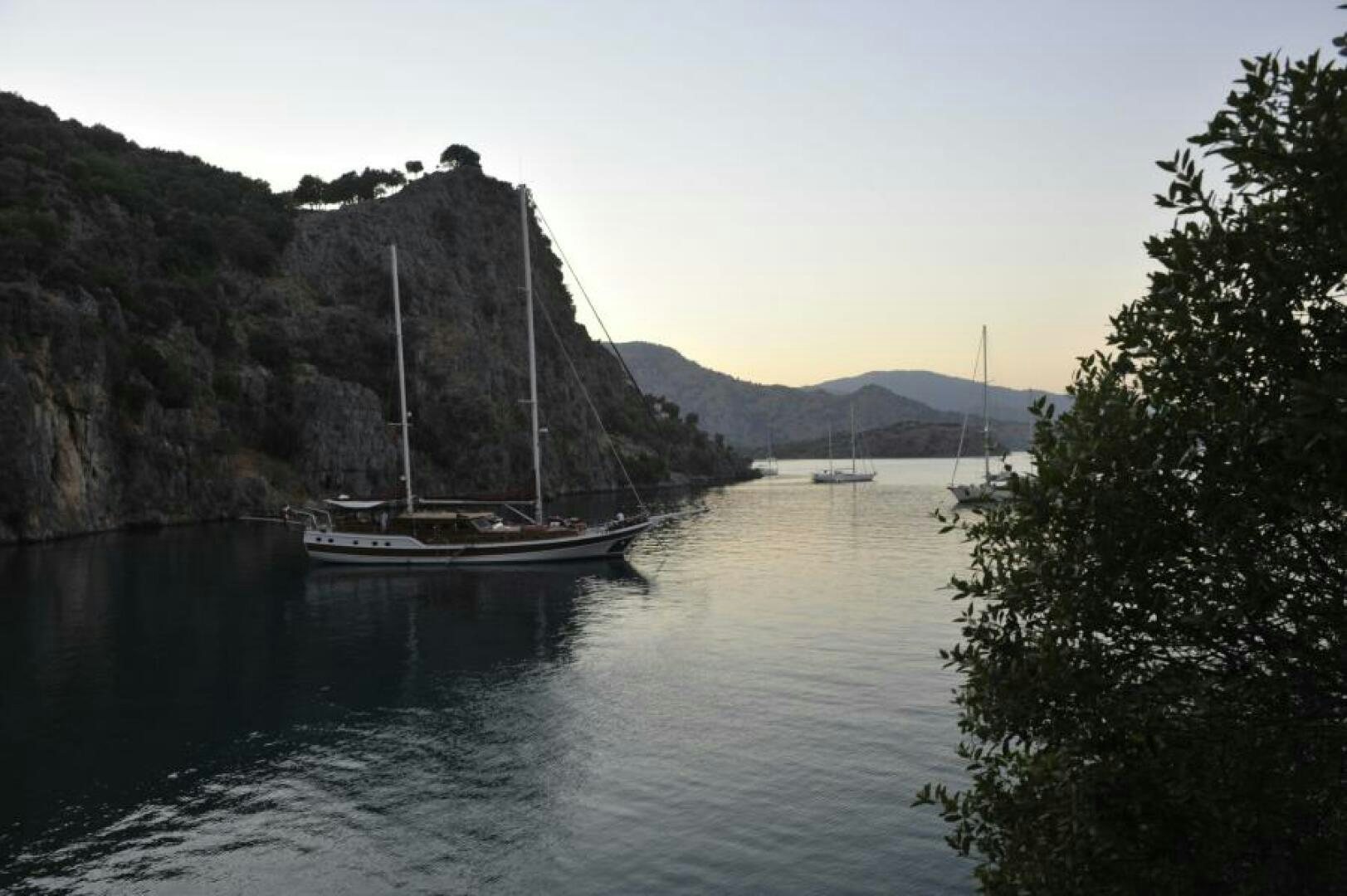 a sailboat on the water aboard CLARISSA Yacht for Sale