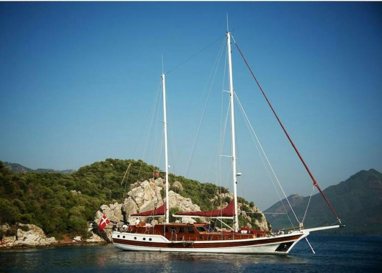 a sailboat on the water aboard CLARISSA Yacht for Sale