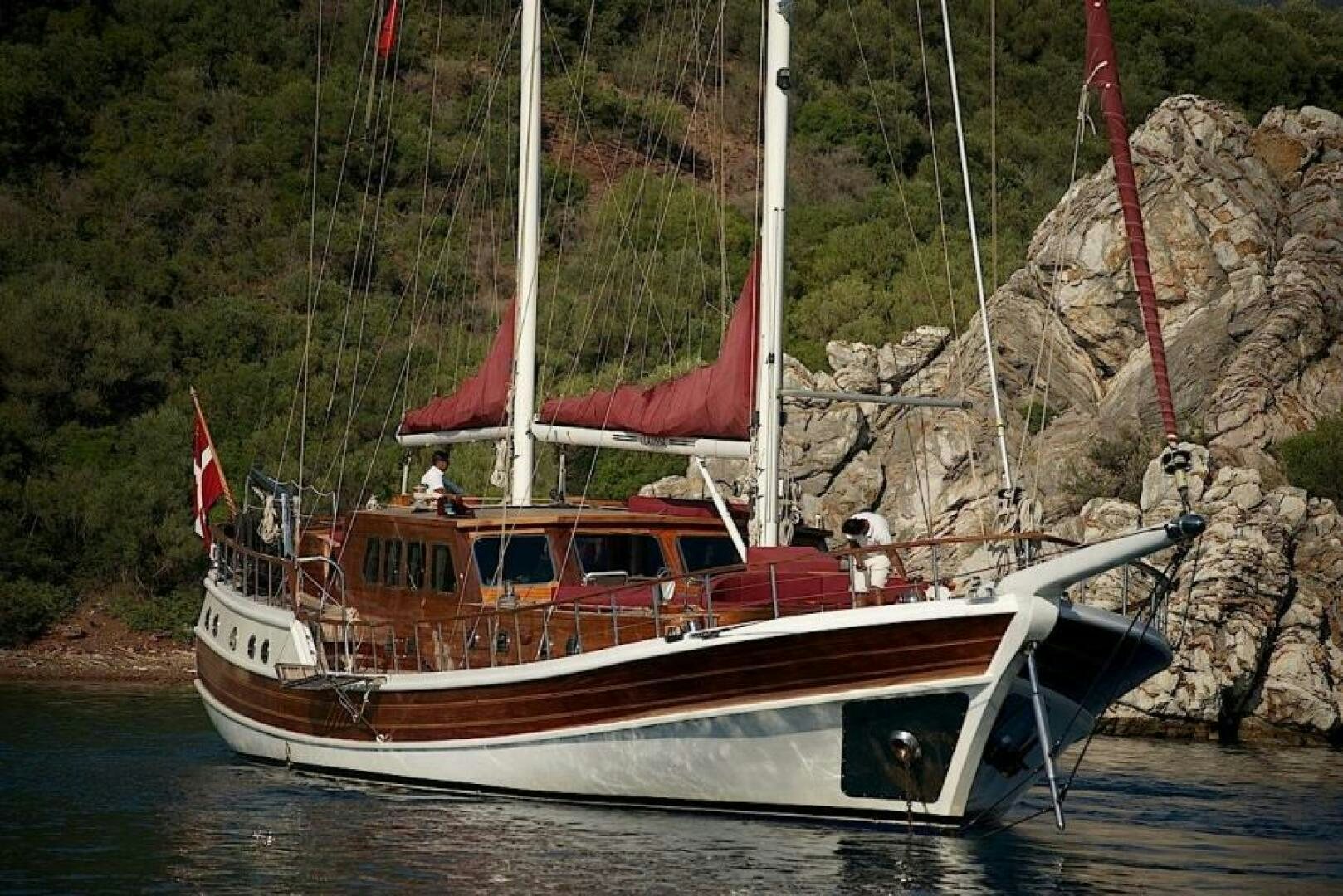 a boat on the water aboard CLARISSA Yacht for Sale