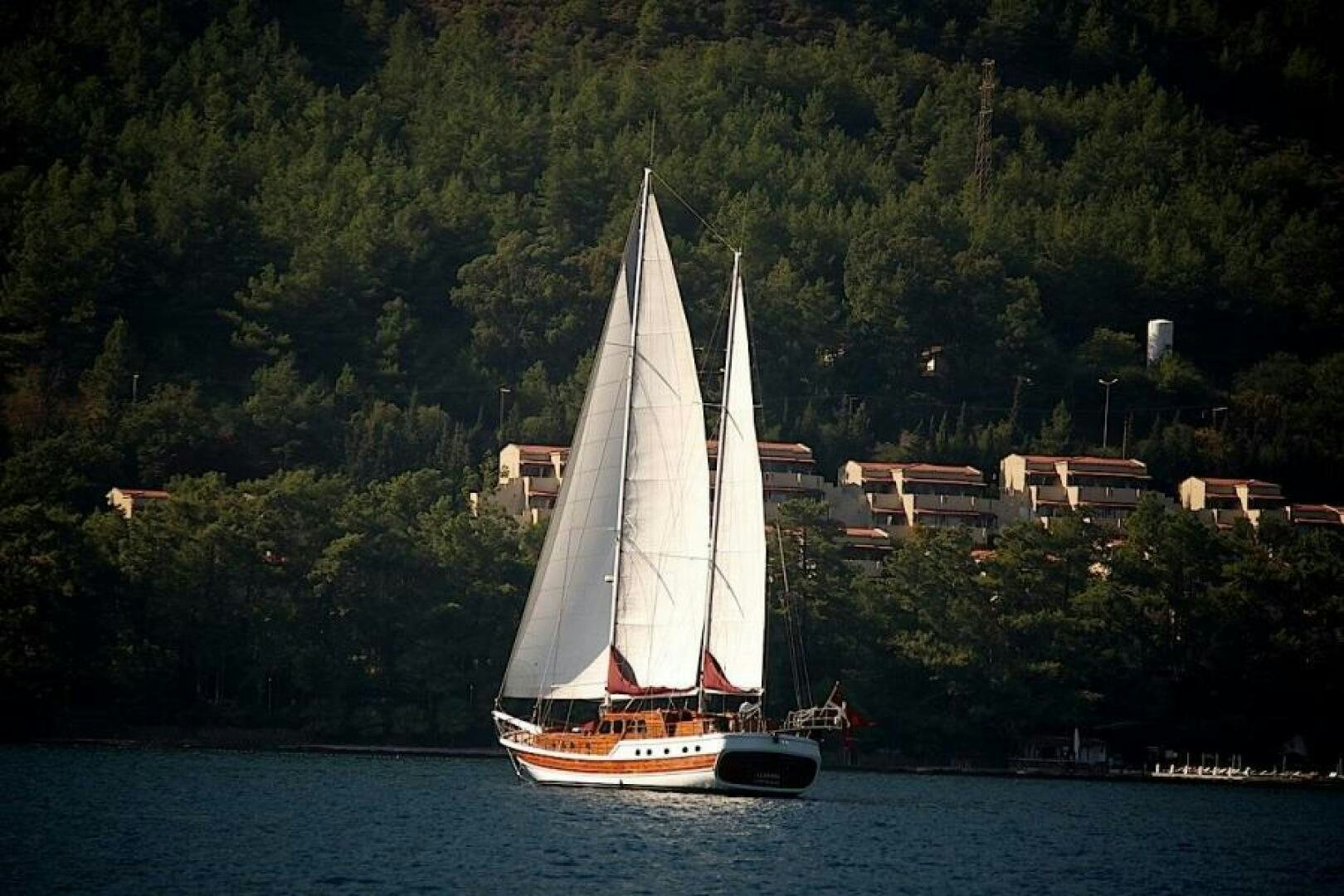 a sailboat on the water aboard CLARISSA Yacht for Sale