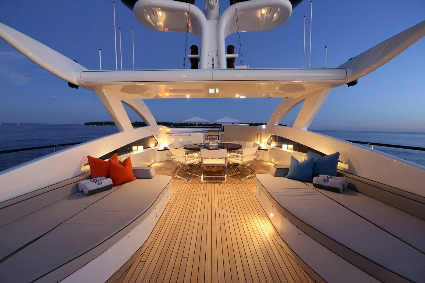 a boat on the water aboard AURELIA Yacht for Sale