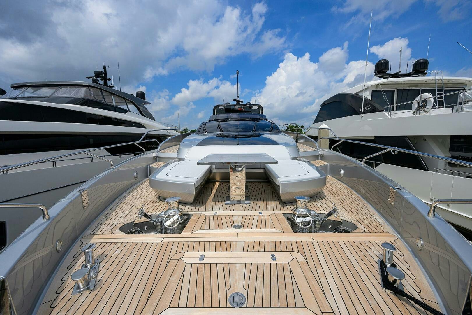 a group of boats docked aboard RISE ABOVE III Yacht for Sale