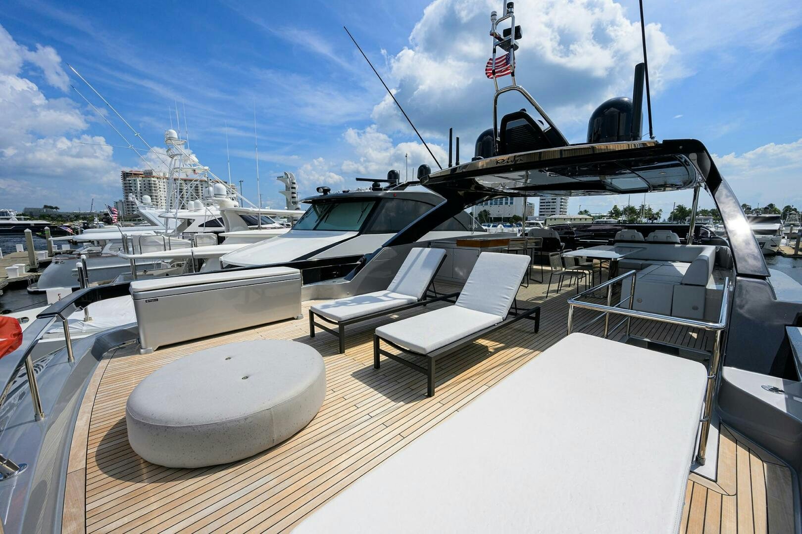 a boat on the water aboard RISE ABOVE III Yacht for Sale
