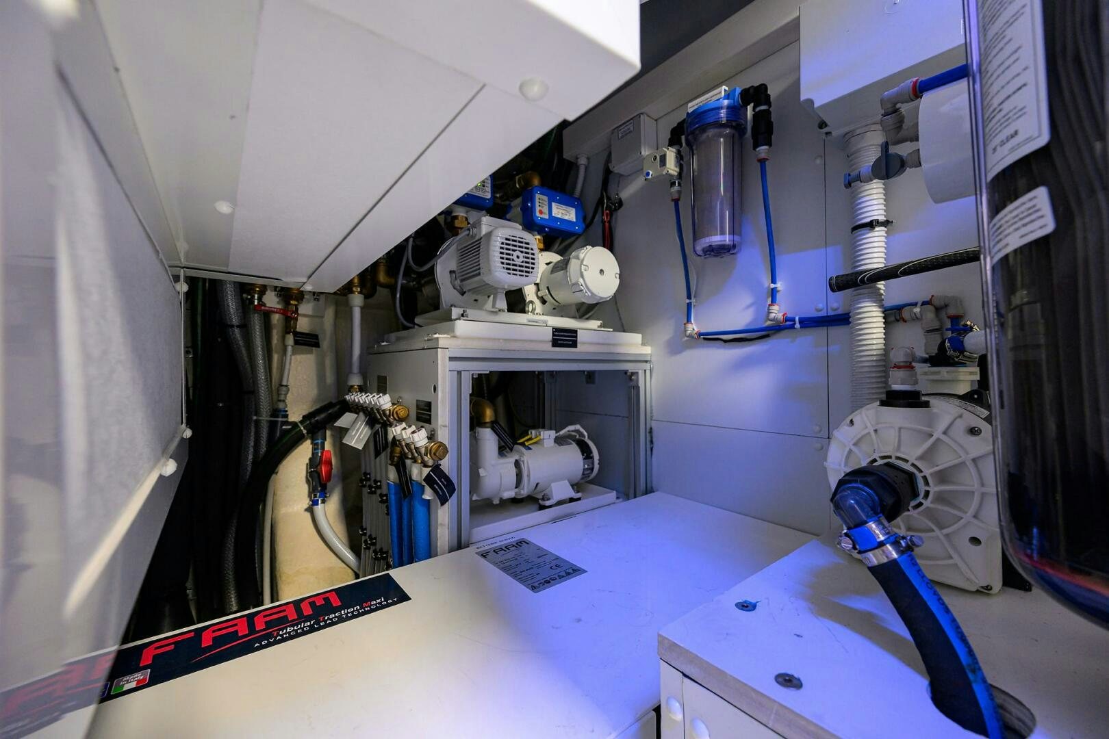a machine on the counter aboard RISE ABOVE III Yacht for Sale