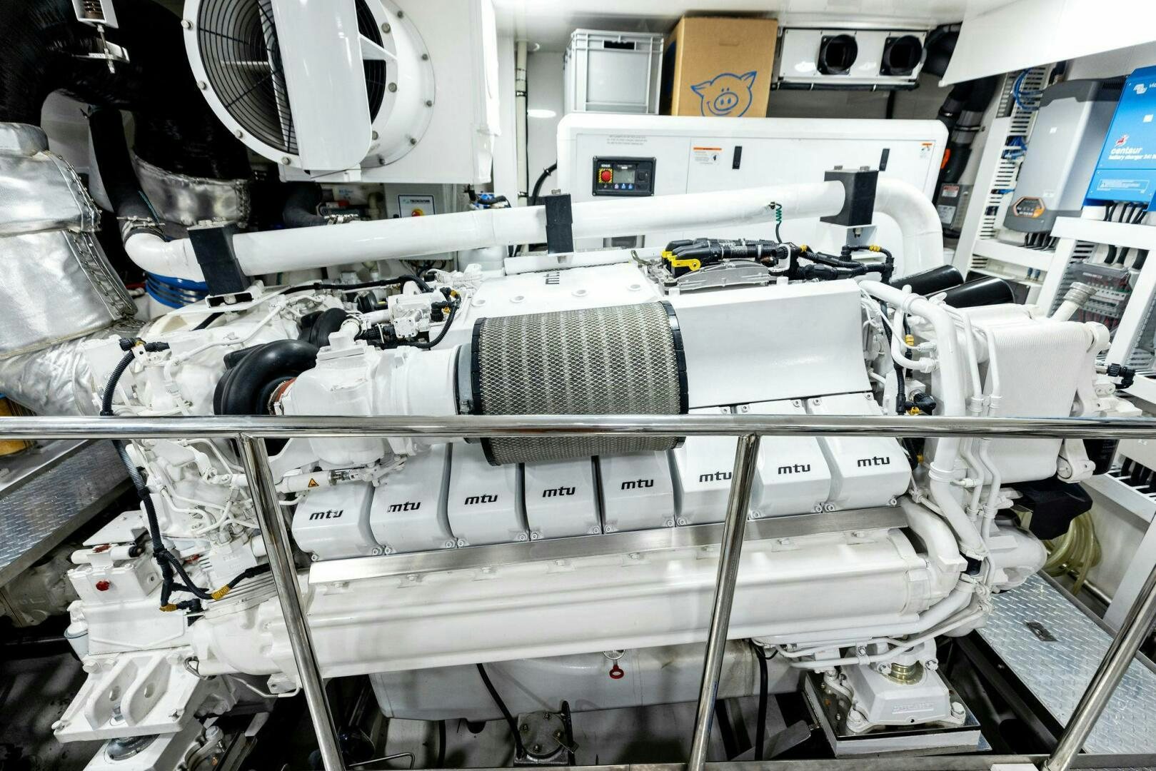 a machine with wires aboard SUNZSET Yacht for Sale