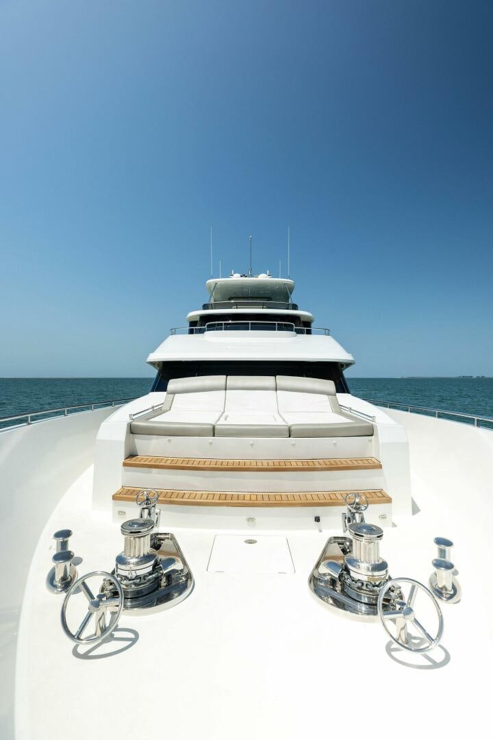a white and gold machine aboard SUNZSET Yacht for Sale