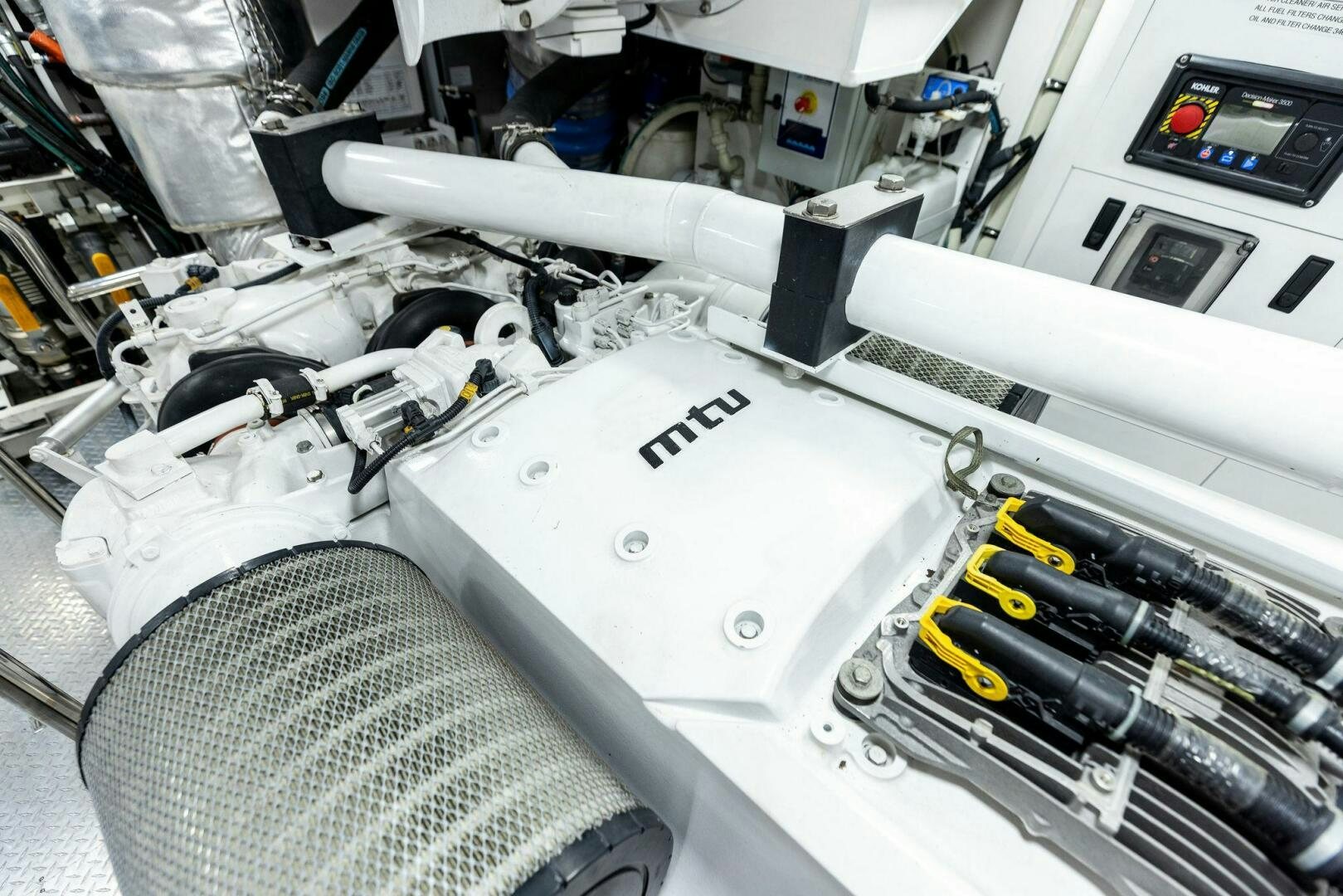 a machine with wires aboard SUNZSET Yacht for Sale