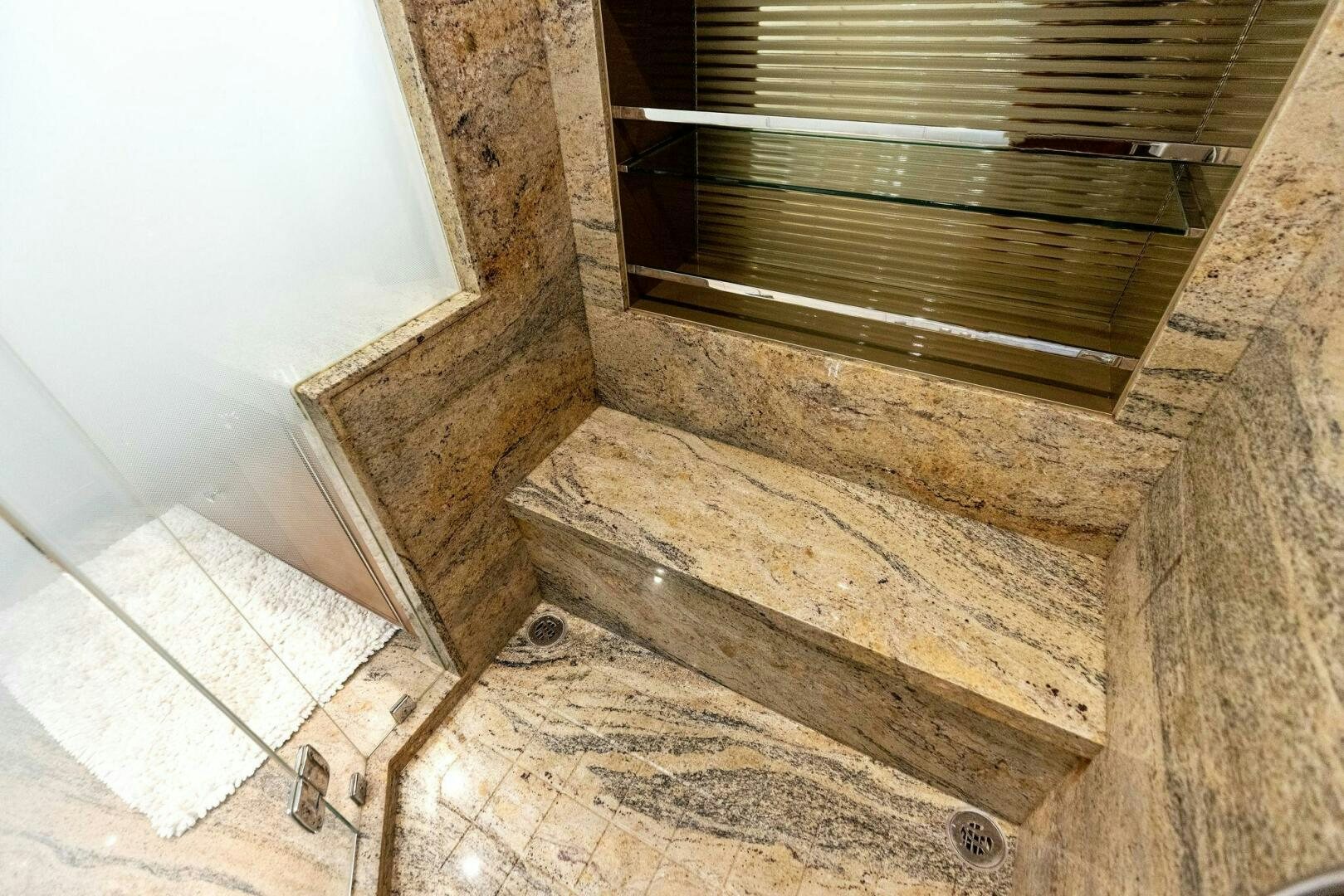 a window in a building aboard SUNZSET Yacht for Sale