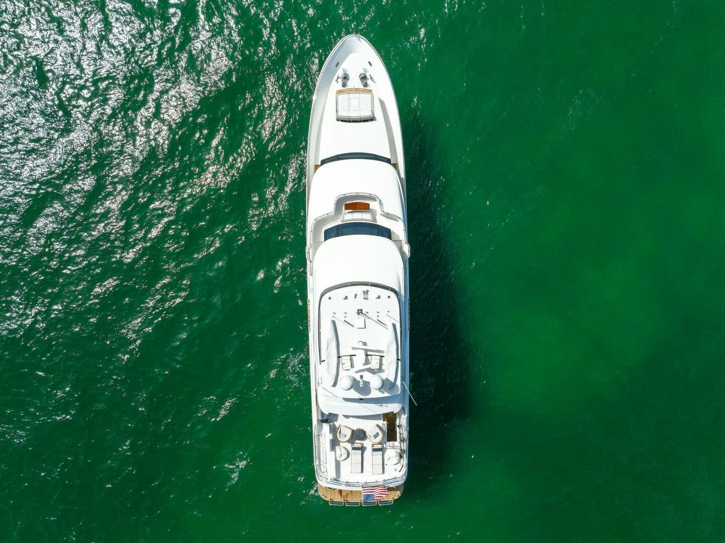 a white and black object aboard SUNZSET Yacht for Sale